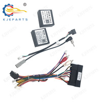 Kabel Harness Konektor Daya 42Pin dengan 2 Canbox untuk Pemutar Android Mobil IX45 2013-2015