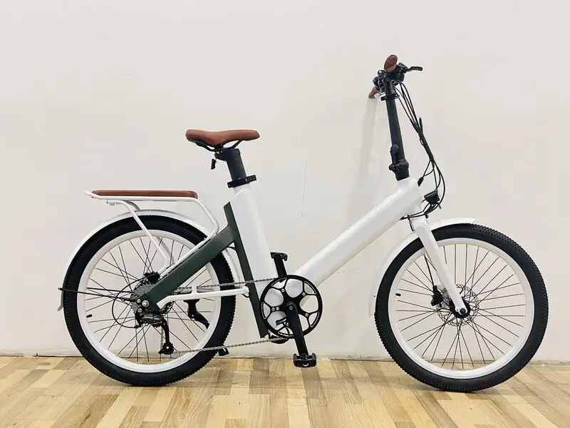 24Inch Elektrische Fiets 500W 48V Stap Via E Bike Opvouwbaar Opvouwbare Ebike