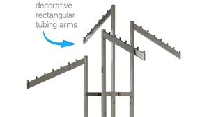Chrome Mạ Có Thể Điều Chỉnh Chiều Cao Cánh Tay <span class=keywords><strong>4</strong></span> Cách Quần Áo Hiển Thị Giá Kim Loại May Mặc Quần Áo Quần Áo Hiển Thị Giá Cho Quần Áo Cửa Hàng - Product Image 5