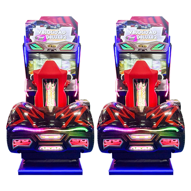 Full Motion Racing Simulator Indoor Amusement Equipment Driving Steering Wheel Gaming Coin Operated Racing Game Machine English