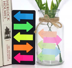 กระดาษโน้ตรูปทรงลูกศร PET กันน้ำ ใช้ซ้ำได้ แถบดัชนีแบบมีกาวในตัว ป้ายกำกับสำหรับทำเครื่องหมายหนังสือ สรุปย่อหน้า - Product Image 3
