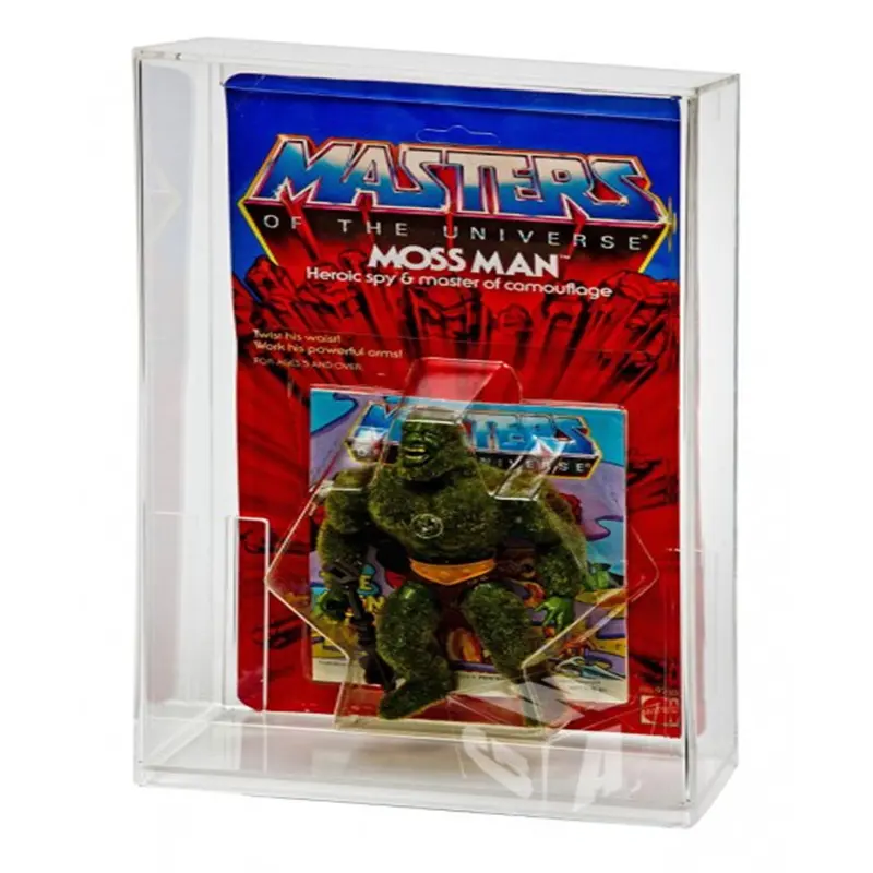 High quality customized transparent acrylic Protect him with plastic for masters of the universe