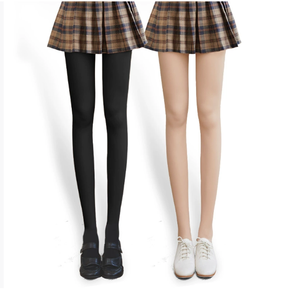 <span class=keywords><strong>Leggings</strong></span> <span class=keywords><strong>Invernali</strong></span> per Bambine in Tinta Unita, Foderati in Pile, Ispessiti, ad Asciugatura Rapida, Collant da Danza Effetto Gambe Nudo - Product Image 2