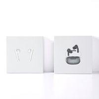 Boîtes d'emballage personnalisées pour écouteurs sans fil, boîtes en papier blanc universelles avec plateau en blister