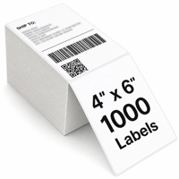 Étiquettes autocollantes pour emballage, impression thermique directe, 4x6, pour boîte, emballage papier, étiquette d'expédition, certifiées FSC