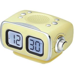 Radio Reloj Despertador Digital Retro con Altavoz Bluetooth, Pantalla LED Dual Multicolor, Diseño Portátil para Dormitorio y Oficina - Product Image 4