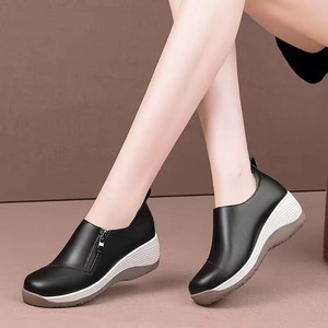 Mùa xuân và mùa thu mới mềm đế thoáng khí retro thời trang giản dị cộng với kích thước của phụ nữ Giày lười mẹ - Product Image 2