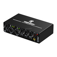 Interface audio USB professionnelle de haute qualité, carte son de studio d'enregistrement pour microphone filaire, enregistrement sur PC