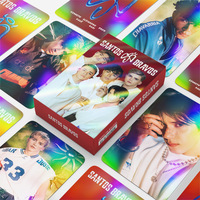124 pièces/ensemble SANTOS BRAVOS Cartes photo HD double face brillantes laser LOMO DREW GABI KENNETH ALEJANDRO Cartes postales en boîte Cadeau pour fans