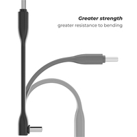 Câble USB C court FPC mâle-mâle 90 °   Câble Type-C de type L, transfert de données 40 Gbps, charge rapide PD 100 W, affichage 4K 60 Hz, fabrication OEM