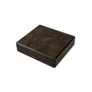 Caja de Té Rectangular de Madera Personalizada, Hecha a Mano, con 10 Compartimentos Divisores, de Bambú Natural sin Acabado, Marca DS, Modelo MDF - Product Image 4