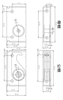 JDL1011M-56 OEM Serrure de meuble professionnelle de haute qualité pour tiroir d'armoire, vente en gros d'usine