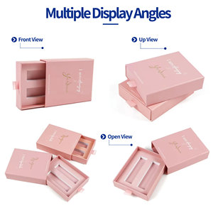 Custom Logo Design Pink Drawer Sliding Packaging Box Luxury Square Rigid Paper Gift Box <b>Scarf</b> Packaging for Jewelry - Product Image 3