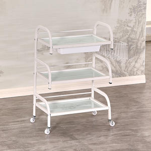 Multifunctionele Tattoo Haar En Beauty <span class=keywords><strong>Trolley</strong></span> Drielaagse Glazen Plank Schoonheidssalon Tools <span class=keywords><strong>Trolley</strong></span> - Product Image 2