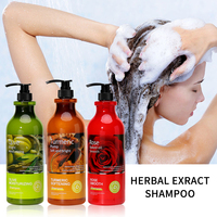 Sampo Herbal Grosir Nary Olive Anti-Frizz Melembapkan Ekstrak Tanaman Kunyit Perawatan Pengontrol Minyak Sampo Pertumbuhan Rambut Mawar
