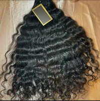 Perruques sans colle cheveux humains pre-plucked pre-cut pleine densité transparente HD dentelle frontale perruques Deep Wave perruques