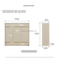 600857 Meuble à chaussures de gros pour l'entrée de la maison, rangement gain de place pour chaussures