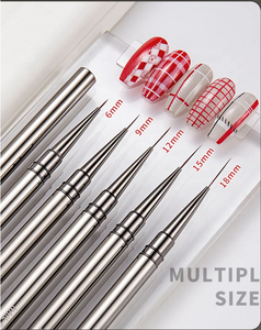 5 pièces Nail Art Liner brosses peint à la <span class=keywords><strong>main</strong></span> brosse acrylique UV Gel couleurs peintures constructeur <span class=keywords><strong>dessin</strong></span> stylo bricolage <span class=keywords><strong>manucure</strong></span> conception accessoires - Product Image 5