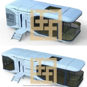 Modular Lake House Moveable house Luxury Vacation Home Residential Furnished hotel luxury prefab capsule hotel