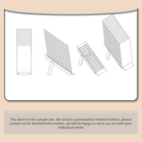 Présentoir de Comptoir Simple et Raffiné pour Magasin, Panneau Grille d'Exposition, Étagère de Présentation de Carreaux, Support Incliné de Sol en Pierre de Haute Qualité