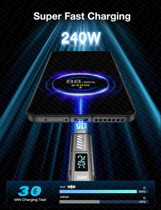 สายเคเบิล USB <span class=keywords><strong>4</strong></span> in 1ยาว1.2ม. 1.8ม., สายชาร์จไนล่อนแบบแบนขนาด240วัตต์สายไนลอนถักแบบหลายช่องสำหรับชาร์จ <span class=keywords><strong>iPhone</strong></span> 17 - Product Image 4