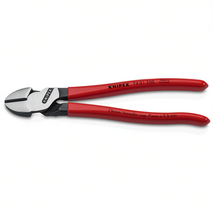 Coupe-câbles latéral KNIPEX 200 mm en Chrome-Vanadium, embout piano 2,5 mm, fabriqué en Allemagne - Product Image 1
