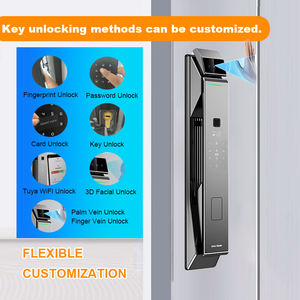 Serrure intelligente WiFi pour porte d'entrée Accès par empreinte digitale et code Porte en bois sans clé Options <span class=keywords><strong>de</strong></span> stockage <span class=keywords><strong>de</strong></span> <span class=keywords><strong>données</strong></span> en nuage Sonnette intelligente pour le visage - Product Image 2