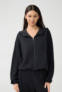 Nouveau <span class=keywords><strong>cardigan</strong></span> à capuche zippé <span class=keywords><strong>Lulu</strong></span> pour femmes, automne et hiver, ample, décontracté, sweat-shirt de course, fitness, sport, haut de yoga <span class=keywords><strong>Lulu</strong></span> - Product Image 3