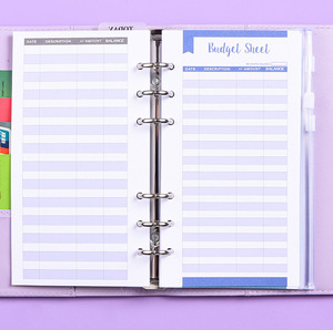 Buste con cerniera stampate in pelle economica A6 PU - Product Image 6