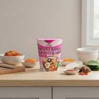 Pâtes instantanées de konjac en tasse, spaghetti, sachet de kimchi, 100% naturel, faible en glucides, riches en fibres, halal, casher, HACCP, nouilles saines