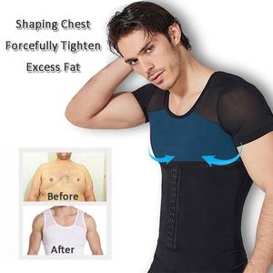 6015, ropa moldeadora para hombre, camisetas moldeadoras de cuerpo, faja de gimnasio para hombre, chaleco adelgazante para Control de barriga, corsé, entrenador de cintura, camiseta interior - Product Image 3