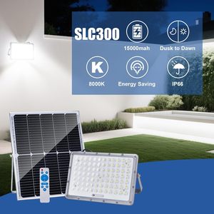Low Price Aluminum Housing IP65 Outdoor Led Solar Flood <b>Lamp</b> 60-200 Watt LiFePO4 Battery Time <b>Remote</b> <b>Control</b> Bridgelux SMD - Product Image 2