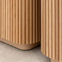 Panel Acústico Flexible de MDF con Chapa de Madera Sólida, Diseño Moderno Personalizado, Alta Frecuencia de Absorción de Sonido, para Dormitorio u Hotel