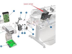 ỐNg Lót Sau Xe Ngựa Chính Hãng Cho <span class=keywords><strong>HP</strong></span> T610 T620 Z2100 Z3100 T1100 T770 T790 Và Các Mẫu Q5669-60687 Tương Thích - Product Image 2