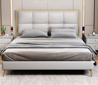Tête de lit en velours de luxe française, cadre en bois, taille complète, pour hôtel, uniquement