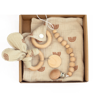 Venta al por mayor de Cajas de Regalo de 0 a 3 años con edredón de bebé <span class=keywords><strong>mordedor</strong></span> de seguridad para bebé juguetes para masticar - Product Image 6