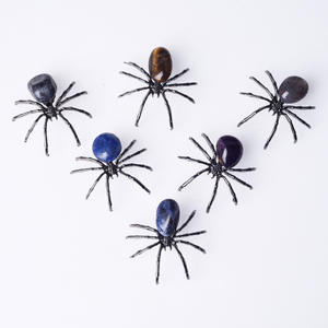 घर की सजावट के लिए थोक प्राकृतिक क्रिस्टल और जेम्स्टोन मकड़ी का हाथ बनाया गया - Product Image 2