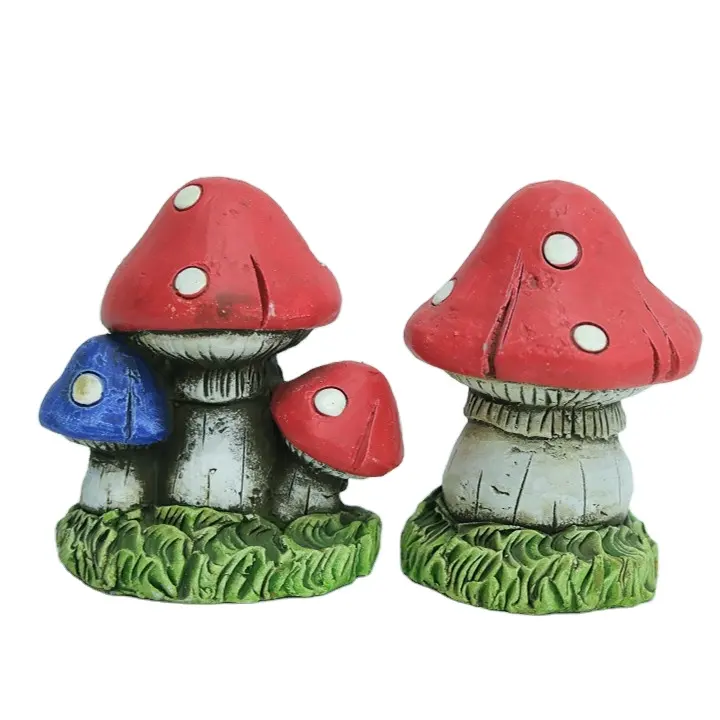 Customized Fairy Garden House Statues Outdoor Cottage microlandscape mushroom Sculptures