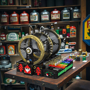 Pour moule roi 10170 bricolage à commande électrique boîte à musique ornement 2344 pièces <span class=keywords><strong>Eden</strong></span> série blocs de construction voitures en plastique jouets et cadeaux - Product Image 5