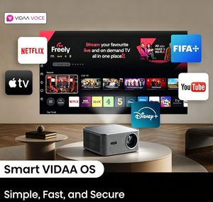 วิดีโอกลางแจ้ง4K ระบบ vidda-Live-TV 1080P WiFi Smart Ai Voice Control Auto Focus HDR10ภาพยนตร์โฮมเธียเตอร์1200ANSI Projector - Product Image 1