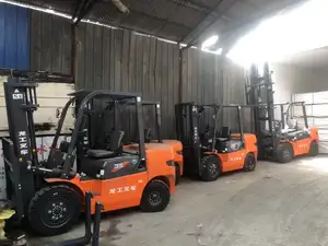 Penjualan langsung pabrik Lonking truk Forklift baterai Semua arah harga rendah 1t 1.5 t 2t 2.5t Forklift elektrik Mini Tiongkok dengan CE
