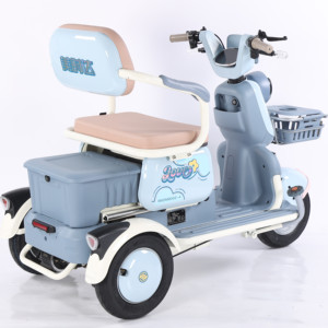 Scooter électrique adulte 48V à 3 roues, cadre en acier, avec moteur sans balais 600W, batterie au plomb-acide, frein hydraulique - Product Image 6