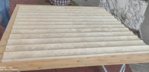 UnionStone - Azulejos Cóncavos de Travertino Natural para Sala de Estar, Azulejos de Mármol Beige para Pared, Plataforma para Isla de Cocina, Azulejos de Travertino Tallados y Acanalados - Product Image 2