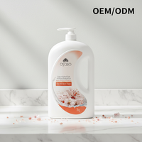 Gel Douche Hydratant et Nourrissant à la Fleur de Cerisier et au Sel Rose, Essence Liquide Parfumée, Hydratation Longue Durée, Éclaircissant