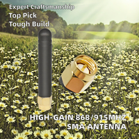 Antenne LoRa omnidirectionnelle à gain élevé CYX CYX-TV-1 868/915 MHz, tige en caoutchouc pour module sans fil, communication verticale 50 mm