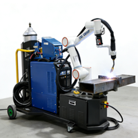 Système de soudage intelligent, composants de robot à 6 axes, chariot de soudage, bras de robot de soudage collaboratif multifonctionnel, facile à déplacer