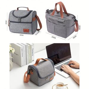 Nouveau design, sac isotherme personnalisé pour l'insuline, avec logo, fin, en toile, promotionnel, pour pique-nique, livraison de nourriture, vin, glace, déjeuner - Product Image 5