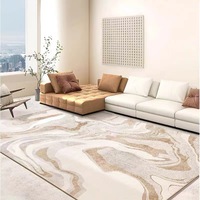 Tapis moderne et simple pour salon, style nordique, luxe léger, motif abstrait crème en forme de cœur, pour canapé, table basse haut de gamme