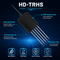 Testeur de sol multi-paramètres 5-en-1 Hi-target HD-TRHS avec capteurs d'EC, de pH, d'humidité et de température pour l'agriculture en serre