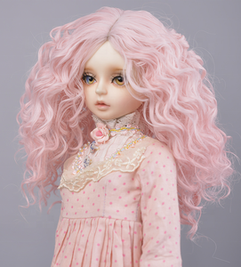 Peluca <span class=keywords><strong>de</strong></span> cabello rizado <span class=keywords><strong>de</strong></span> <span class=keywords><strong>lana</strong></span> para niñas, peluquín <span class=keywords><strong>de</strong></span> <span class=keywords><strong>muñeca</strong></span> <span class=keywords><strong>de</strong></span> amor - Product Image 2